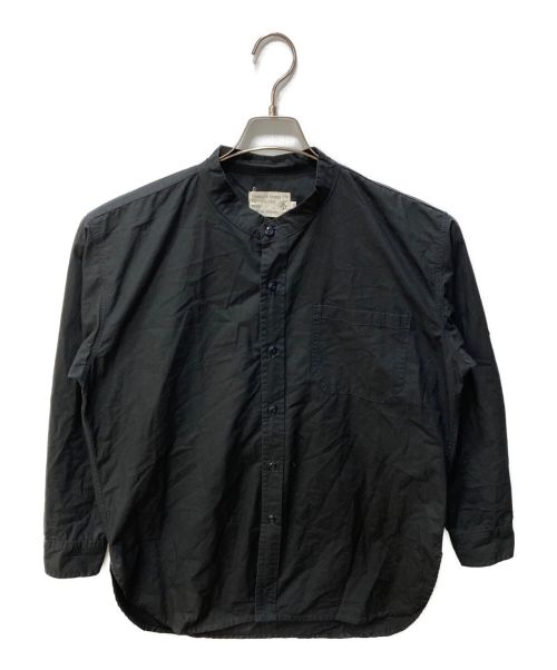 Yarmo（ヤーモ）Yarmo (ヤーモ) スタンドカラーシャツ ネイビー サイズ:42の古着・服飾アイテム