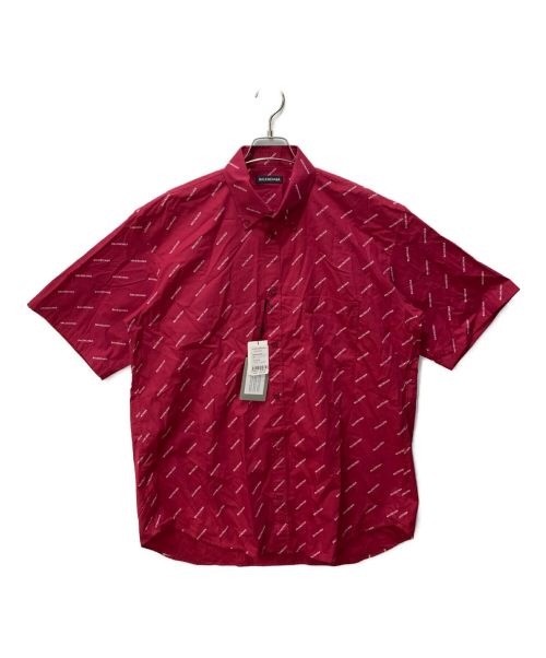 BALENCIAGA（バレンシアガ）BALENCIAGA (バレンシアガ) 半袖シャツ レッド サイズ:39 未使用品の古着・服飾アイテム