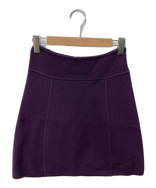 FENDI（フェンディ）FENDI (フェンディ) ニットスカート パープル サイズ:42の古着・服飾アイテム
