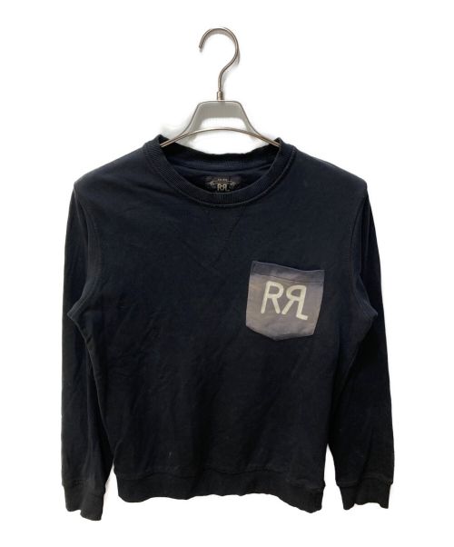 RRL（ダブルアールエル）RRL (ダブルアールエル) 胸ポケットスウェット ブラック サイズ:Mの古着・服飾アイテム
