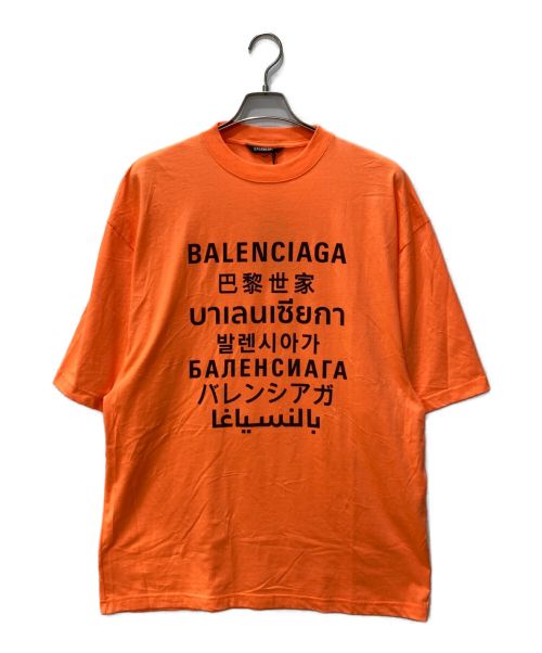BALENCIAGA（バレンシアガ）BALENCIAGA (バレンシアガ) ランゲージＴシャツ オレンジ サイズ:XXS 未使用品の古着・服飾アイテム