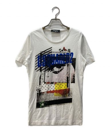 [中古]DSQUARED2(ディースクエアード)のレディース トップス プリントTシャツ