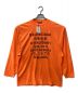 BALENCIAGA（バレンシアガ）の古着「ロングスリーブランゲージTシャツ」｜オレンジ
