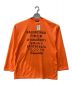BALENCIAGA（バレンシアガ）の古着「ロングスリーブランゲージTシャツ」｜オレンジ
