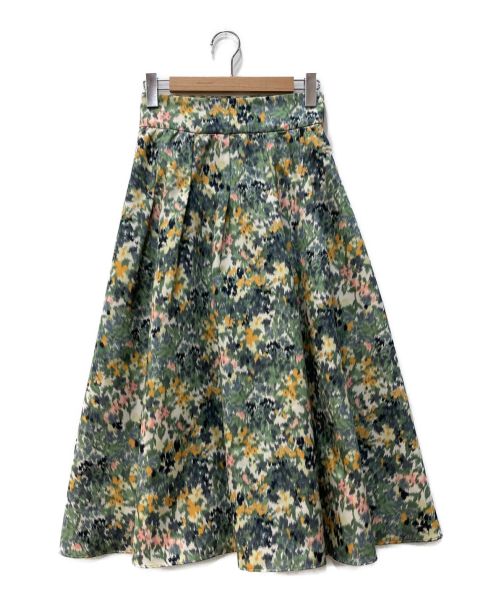 IENA（イエナ）IENA (イエナ) かすれフラワーギャザースカート マルチカラー サイズ:34の古着・服飾アイテム