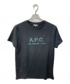A.P.C.アーペーセー）の古着「ロゴ刺繍Tシャツ」｜ブラック