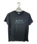 A.P.C.（アーペーセー）の古着「ロゴ刺繍Tシャツ」｜ブラック