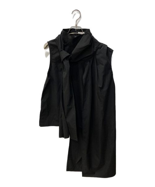 yae（ヤエ）yae (ヤエ) ボウタイケープ付きブラウス ブラック サイズ:FREEの古着・服飾アイテム