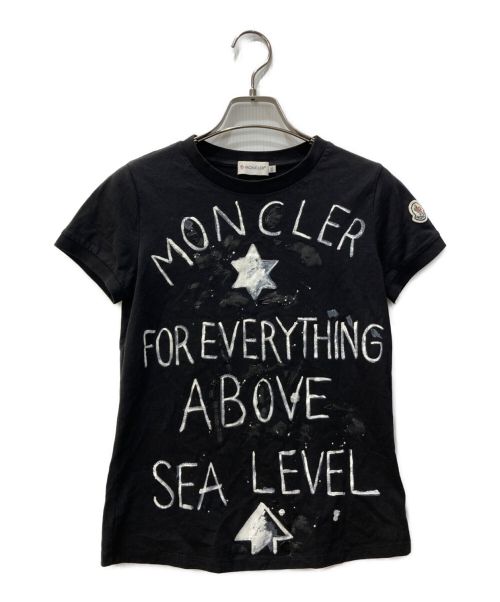 MONCLER（モンクレール）MONCLER (モンクレール) MAGLIA T-SHIRT プリントTシャツ SCOM100054  ブラック サイズ:XSの古着・服飾アイテム