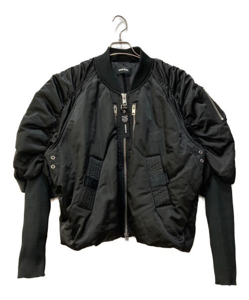 DIESEL（ディーゼル）DIESEL (ディーゼル) ボンバージャケット 00S4AA ブラック サイズ:Sの古着・服飾アイテム