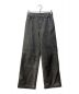 MAISON SPECIAL（メゾンスペシャル）の古着「Washed Vegan Leather Wide Straight Pants 21232465103」｜ブラック