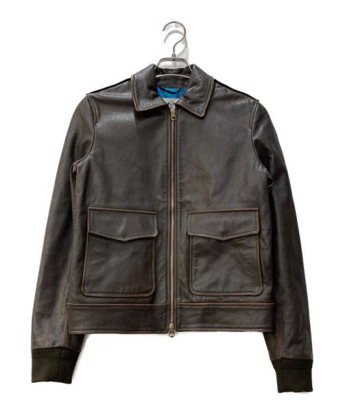 REPLAY（リプレイ）REPLAY (リプレイ) レザージャケット 83984 ブラウン サイズ:Sの古着・服飾アイテム