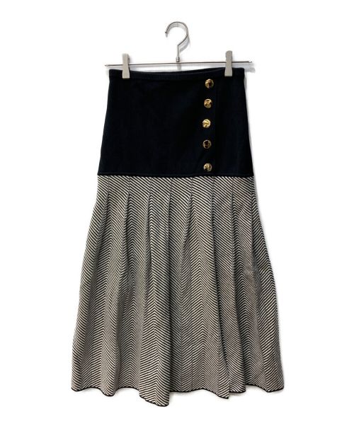 leur logette（ルルロジェッタ）leur logette (ルルロジェッタ) Cotton jaquard スカート サイズ:1の古着・服飾アイテム