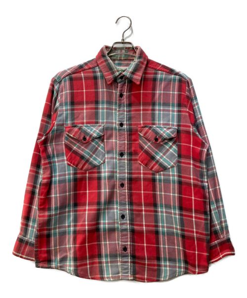 LEVI'S（リーバイス）LEVI'S (リーバイス) チェックシャツ  80s 釣人タグ レッド サイズ:表記なしの古着・服飾アイテム