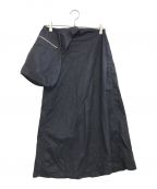 JUNYA WATANABE COMME des GARCONS(ジュンヤワタナベ コムデギャルソン）の古着「キルトステッチデザインスカート」｜ネイビー