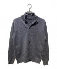 Zanone (ザノーネ) 5ゲージウールスタンドカラーニットカーディガン CHIOTO グレー サイズ:	SIZE 50