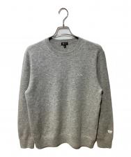UNIQLO (ユニクロ) KAWS (カウズ) カシミヤクルーネックセーター グレー サイズ:SIZEL