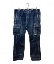MOMOTARO JEANS (桃太郎ジーンズ) GTBヘリンボーンデニムカーゴパンツ インディゴ サイズ:W38