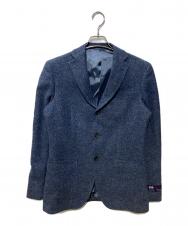 THE SUIT COMPANY (ザ・スーツカンパニー) ウールツイードテーラードジャケット ネイビー サイズ:170cm-6drop