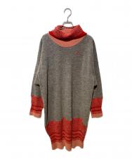 Vivienne Westwood RED LABEL (ヴィヴィアンウエストウッドレッドレーベル) タートルネックニットワンピース ブラウン サイズ:SIZE0