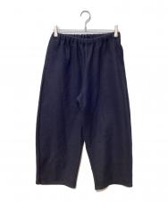 NATURAL LAUNDRY (ナチュラルランドリー) ロウールリングワイドエッグパンツ ネイビー サイズ:SIZE2
