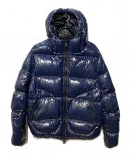 HERNO (ヘルノ) グロッシーコーティング フーデッドダウンジャケット ネイビー サイズ:SIZE 50