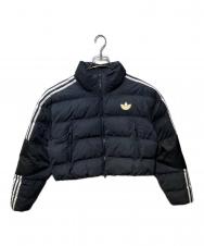adidas (アディダス) ショート シンセテックダウン パファージャケット ブラック サイズ:SIZE OT