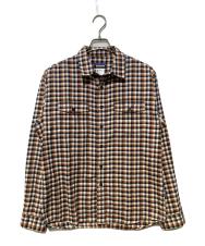 Patagonia (パタゴニア) L/S Buckshot Shirt オレンジ×ネイビー サイズ:Ｓ