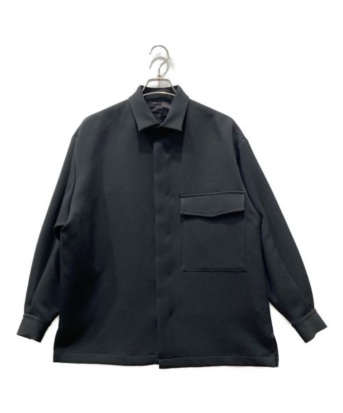 TOMORROW LAND（トゥモローランド）TOMORROW LAND (トゥモローランド) ポリエステルアセテート ポケットシャツ ブラック サイズ:Mの古着・服飾アイテム
