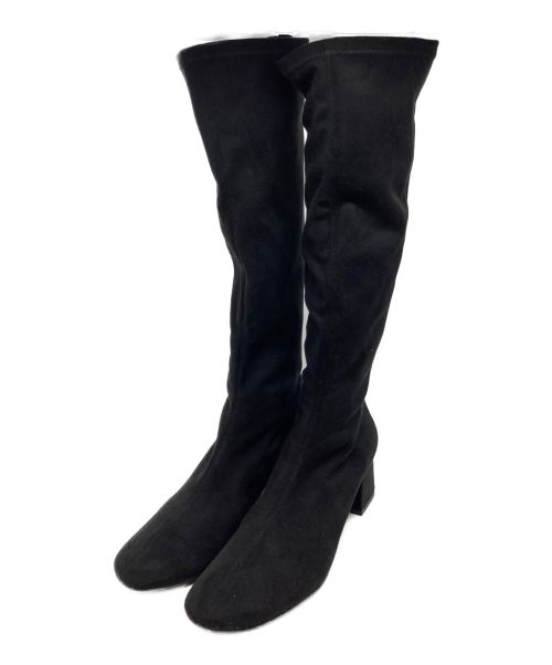 CHARLES & KEITH（チャールズ＆キース）CHARLES & KEITH (チャールズ＆キース) Block Heel High Knee Boots ブラック サイズ:37/235の古着・服飾アイテム