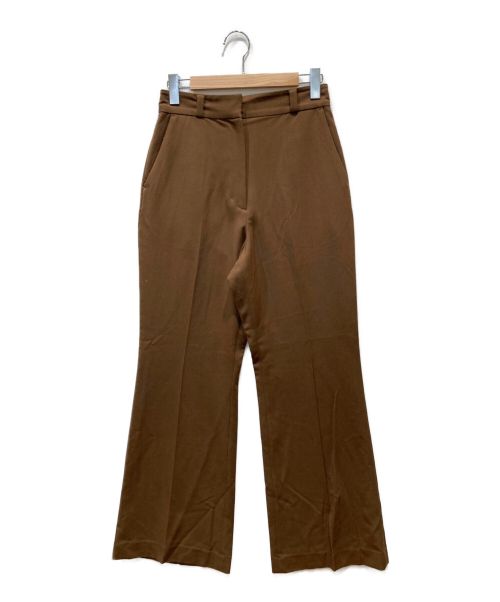 CLANE（クラネ）CLANE (クラネ) CENTER PRESS FLARE PANTS ブラウン サイズ:2の古着・服飾アイテム