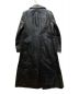 DKNY (ダナキャランニューヨーク) カウレザートレンチコート ブラック サイズ:4：9800円