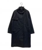 AZUL by moussyアズールバイマウジー）の古着「STAND COLLAR CHESTER COAT」｜ブラック