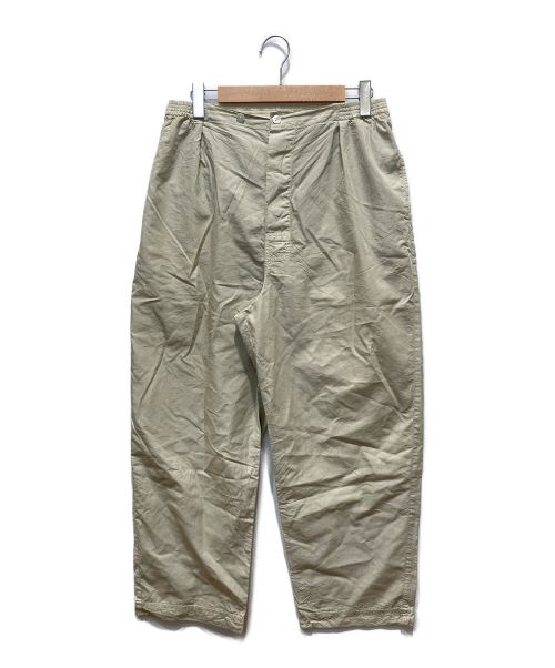 HERILL（ヘリル）HERILL (ヘリル) Cotton Silk Easy Pants ベージュ サイズ:3の古着・服飾アイテム