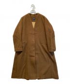 maison de soilメゾンドソイル）の古着「Wool V-Collar Coat」｜ブラウン