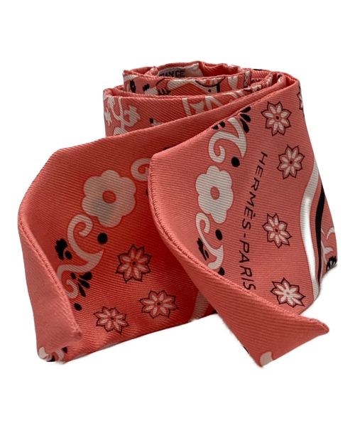 HERMES（エルメス）HERMES (エルメス) ツイリーシルクスカーフ ピンクの古着・服飾アイテム