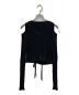SIS (シス) Wrap Knit top ブラック サイズ:FREE：6000円