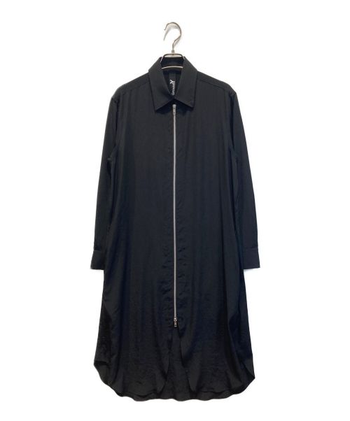GROUND Y（グラウンドワイ）GROUND Y (グラウンドワイ) ジップロングブラウス ブラック サイズ:1の古着・服飾アイテム
