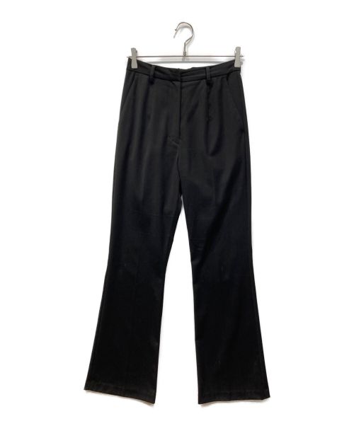 CLANE（クラネ）CLANE (クラネ) CENTER PRESS BOOTCUT PANTS ブラック サイズ:2の古着・服飾アイテム