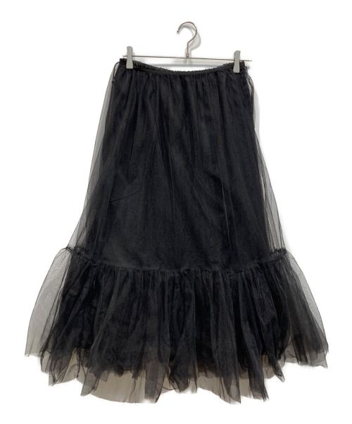 SLOBE IENA（スローブ イエナ）SLOBE IENA (スローブ イエナ) レイヤードチュチュスカート ブラック サイズ:38 未使用品の古着・服飾アイテム