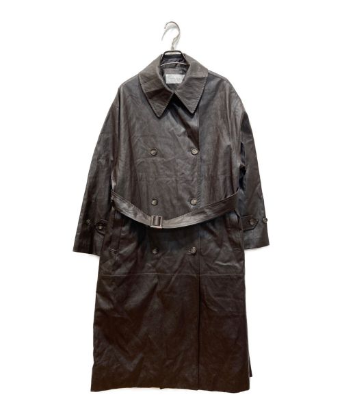 na.e（ナエ）na.e (ナエ) Lether Trench Coat ブラウン サイズ:- 未使用品の古着・服飾アイテム