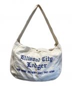 NO BRANDノーブランド）の古着「ellwood city ledger newspaper bag」｜アイボリー