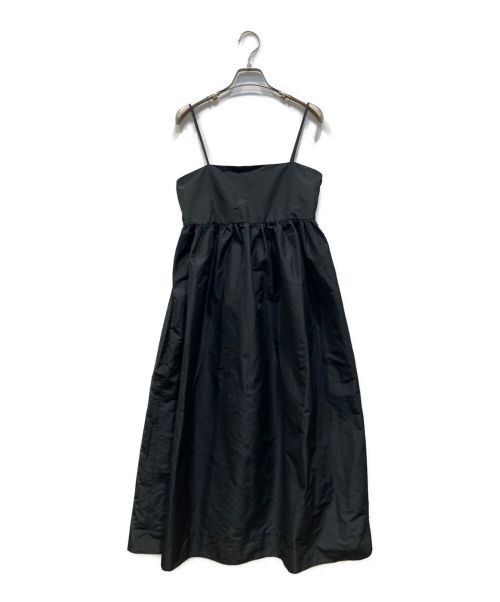 UNITED ARROWS（ユナイテッドアローズ）UNITED ARROWS (ユナイテッドアローズ) P タフタ キャミソール ワンピース ブラック サイズ:36の古着・服飾アイテム