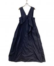 LANVIN en Bleu (ランバンオンブルー) アシンメラッフルノースリーブワンピース ネイビー サイズ:36
