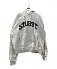 stussy (ステューシー) block sport pigment hoodie ホワイト サイズ:L