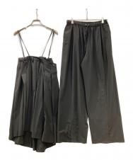 MAISON SPECIAL (メゾンスペシャル) Multiway Layered Pleated Skirt Pants マルチウェイ レイヤード プリーツド スカート パンツ ブラック サイズ:38 未使用品