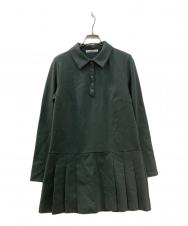 Snidel (スナイデル) 衿つきプリーツカットミニワンピース グリーン サイズ:1