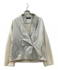 DIESEL (ディーゼル) ニットスリーブジャケット アイボリー サイズ:XS