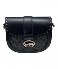 COACH (コーチ) ジョージー サドル バッグ ブラック