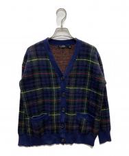 LAUREN RALPH LAUREN (ローレン ラルフ ローレン) チェックカーディガン ネイビー サイズ:M